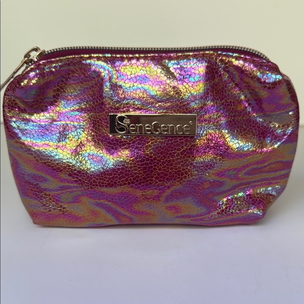 SeneGence Iridescent Pink Cosmetic Bag